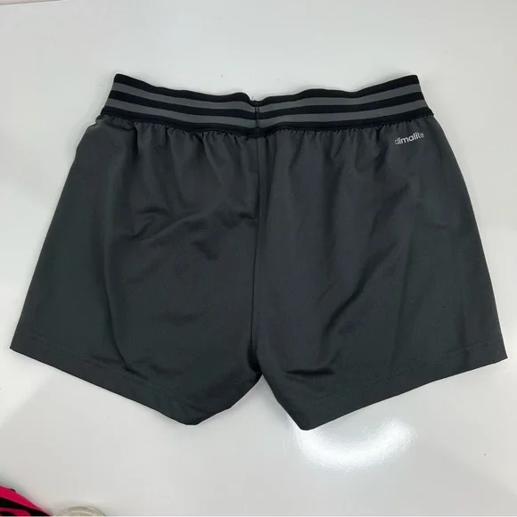 ADIDAS Gray Three Stripe Climalite Shorts - Picture 3 of 4
